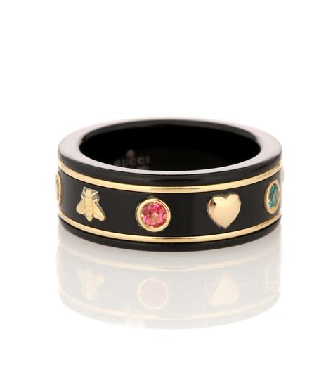 gucci ring black and gold|Gucci gold rings for women.